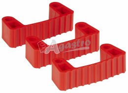 Svorka gumová (3ks) bez kolíčků červená 10024