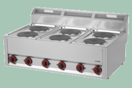 SP-90ELS Sporák elektrický 400V 6x2kW