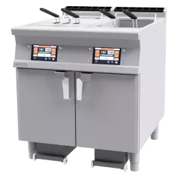 Fritéza elektrická 18+18 l automatická 7 displej, filtrace | RM - F2/18-98ETDP