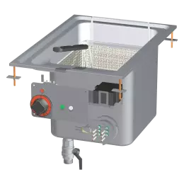 Fritéza drop-in elektrická 0,75 kW/l, 18 l 400 V | RM - F18D-64ET