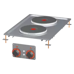 Sporák drop-in elektrická 2x drop-in plotýnka 400 V | RM - PCD-64ET