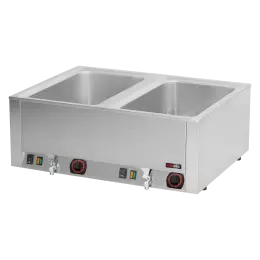 Vodní lázeň elektrická 2x GN 1/1 - 200 stolní s výpustí | REDFOX - BMV 2120