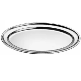 Oválný ocelový talíř 42x29 cm