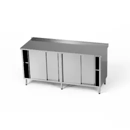 Nerezový pracovní stůl se 2 skříňkami 180x60x85 cm
