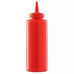 Dávkovač na omáčky z polyetylenu 0,35 l, červený