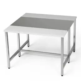 Centrální pracovní stůl se 2 krájecími prvky 130x120x85 cm