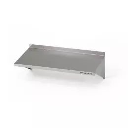 Jednoduchá nástěnná police z nerezové oceli 90x40x25 cm
