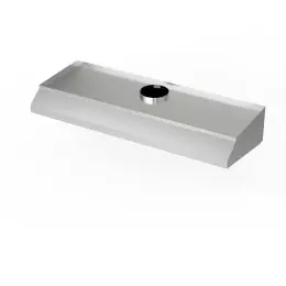 Nerezový nástěnný odsavač par 450x80 cm