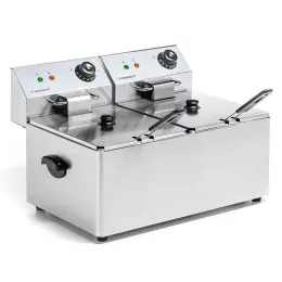 Elektrická fritéza 2-komorová 2x8 l, 2x3,2 kW, 230 V