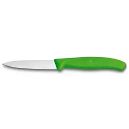 Švýcarský nůž na zeleninu Swiss Classic zelený délka čepele 8 cm