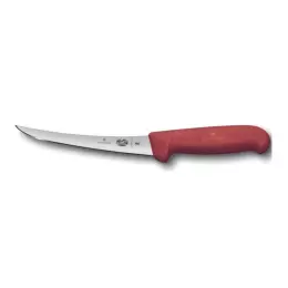 Červený vykosťovací nůž FIBROX - délka čepele 15 cm