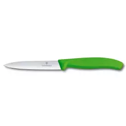 Švýcarský nůž na zeleninu Swiss Classic zelený délka čepele 10 cm
