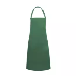 Kuchařská zástěra Basic 75 x 90 cm s lesní zelenou sponou