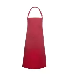 Kuchařská zástěra Basic 75 x 90 cm s kapsou a přezkou červená
