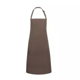 Kuchařská zástěra Basic 75 x 90 cm s kapsou a přezkou světle hnědá