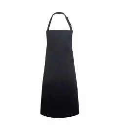Nepromokavá zástěra Basic na šle s popruhy 72 x 86 cm černá
