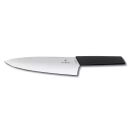 Švýcarský moderní kuchařský nůž černý délka čepele 20 cm