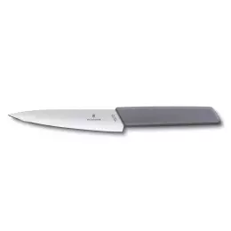 Švýcarský moderní kuchyňský nůž fialový délka čepele 15 cm
