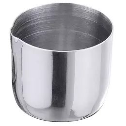 Ocelový džbánek na smetanu bez ucha