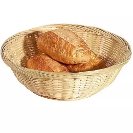 Ratanový košík na chléb o průměru 20 cm