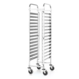 15x GN 1/1 KitchenLine přepravní vozík na nádoby HENDI 813270
