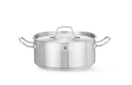 Nerezový nízký hrnec - objem 4,8 l Profi Line