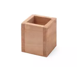 Dřevěná nádoba na příbory 8x8x9,5 cm