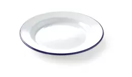 Smaltovaný mělký talíř - ø 24 cm