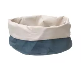Chlebový pytel, bavlněný kulatý tmavě modrý 25 cm