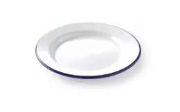 Smaltovaný mělký talíř - průměr 20 cm