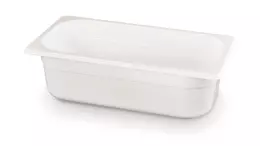 GN 1/3 květináč 10 cm hluboký z bílého polykarbonátu