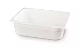 GN 1/2 hrnec 6,5 cm hluboký z bílého polykarbonátu