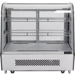 Chladicí vitrína 120 l stříbrná