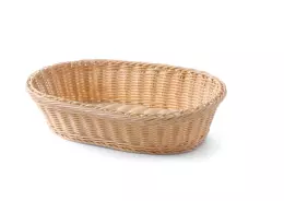 Oválný polyratanový košík na chléb
