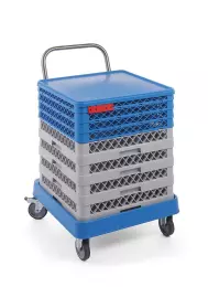 Vozík na koš do myčky s rukojetí