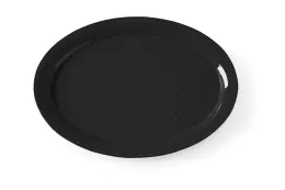 Oválný podnos Fast Food černý HENDI 878552