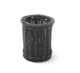 Kulatý košík na příbory - černý