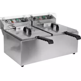Elektrická fritéza 2-komorová 2x8 l