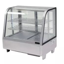 Chladicí vitrína 100 l stříbrná