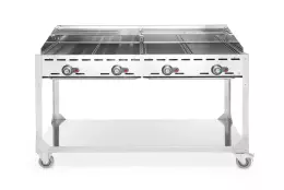 Green Fire Kitchen Line Plynový gril se 4 hořáky HENDI 149614