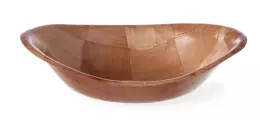 Dřevěný oválný koš