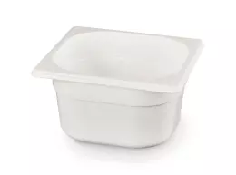 GN 1/6 květináč 15 cm hluboký z bílého polykarbonátu