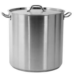 Vysoký nerezový hrnec - objem 71,6l s poklicí