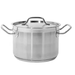 Střední nerezový hrnec - objem 4,4 l s poklicí