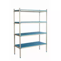 Volně stojící 4policová knihovna 60 cm hluboká 2PD-64+4P-86