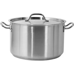 Střední nerezový hrnec - objem 22,4 l s poklicí
