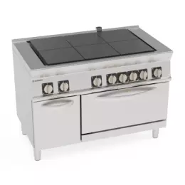 Elektrický sporák se 6 hořáky