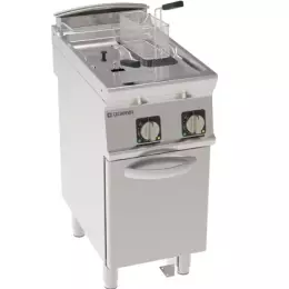 Elektrická fritéza, dvoukomorová na podstavci - objem 2x8 l