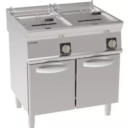 Elektrická fritéza, dvoukomorová na podstavci - objem 2x17 l