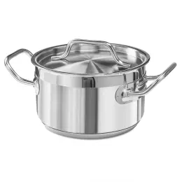 Střední hrnec z nerezové oceli s poklicí, 1,9 l, průměr 16 cm